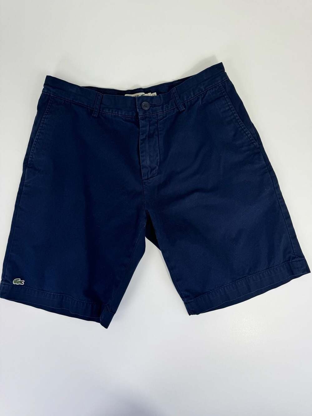 Lacoste Classic Fit Navy Blue Chino Shorts